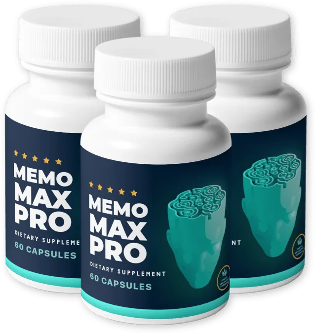 MemoMax Pro bottles centered in ingredient circle