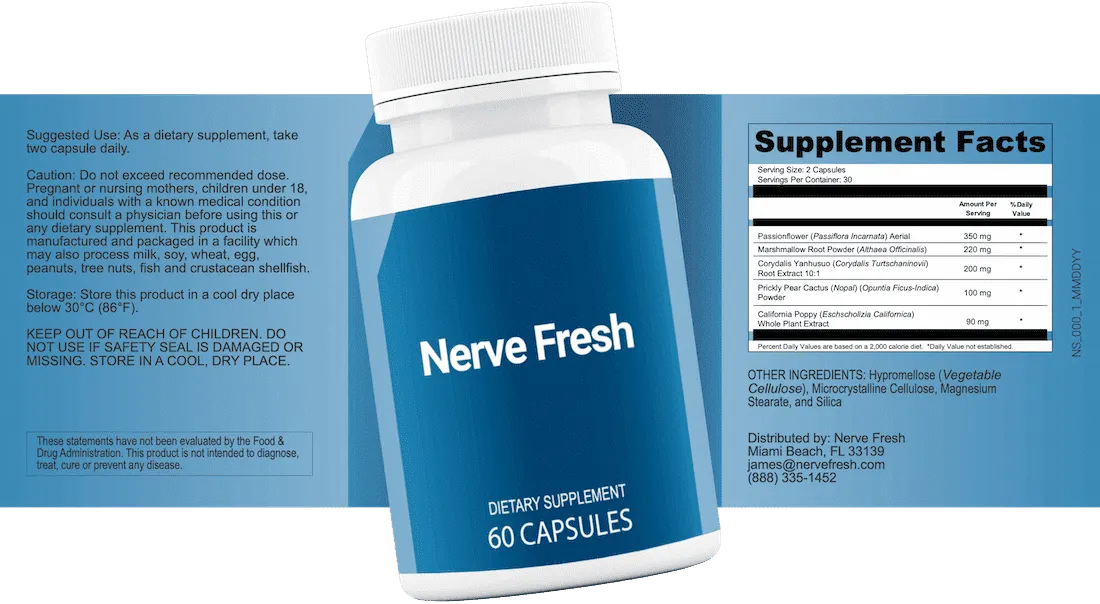 Nerve Fresh bottle label