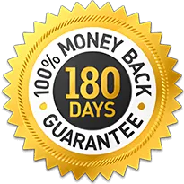 RespiClear 180-day money-back guarantee badge